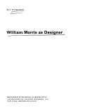 William Morris as designer.