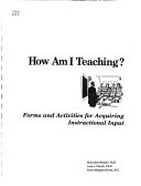 How am I teaching? : forms and activities for acquiring insturctional input /
