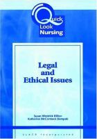 Legal and ethical issues /