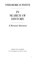 In search of history : a personal adventure /