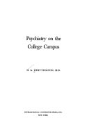 Psychiatry on the college campus.