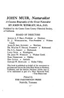 John Muir naturalist : a concise biography of the great naturalist.