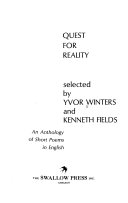 Quest for reality; an anthology of short poems in English.