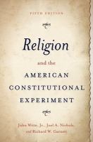 Religion and the American constitutional experiment /