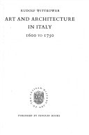 Art and architecture in Italy, 1600 to 1750.