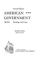 American Government; readings and cases.