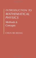Introduction to mathematical physics : methods and concepts /